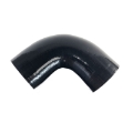 Black 2.5" Inch 90 DEGREE Silicone Pipe Intercooler Coupler Hose Turbo